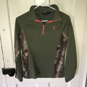 Browning Zip with coral Detail
